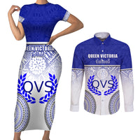 personalized-queen-victoria-school-couples-matching-short-sleeve-bodycon-dress-and-long-sleeve-button-shirts-with-fijian-tapa-pattern