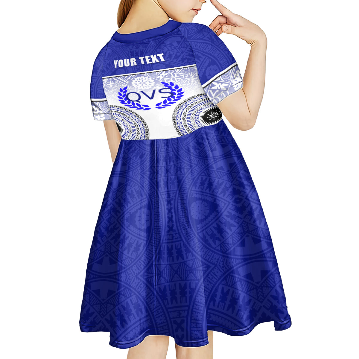 personalized-queen-victoria-school-kid-short-sleeve-dress-with-fijian-tapa-pattern