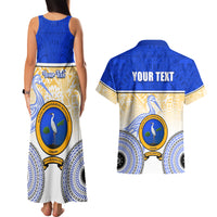 Personalized Ratu Kadavulevu School Couples Matching Tank Maxi Dress and Hawaiian Shirt With Fijian Tapa Pattern LT05 - Polynesian Pride