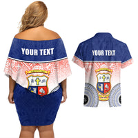personalized-marist-brothers-high-school-couples-matching-off-shoulder-short-dress-and-hawaiian-shirt-with-fijian-tapa-pattern