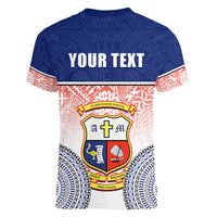 personalized-marist-brothers-high-school-women-v-neck-t-shirt-with-fijian-tapa-pattern