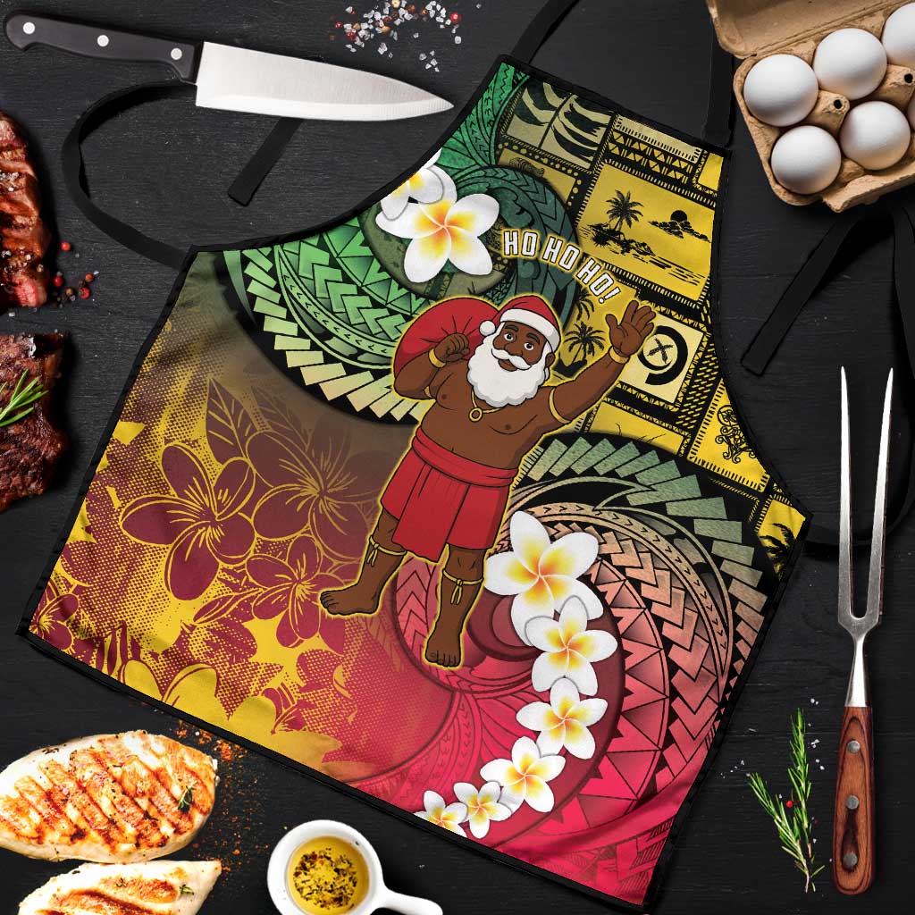 Vanuatu Christmas Apron Ni-Van Santa Retro Style - Polynesian Pride