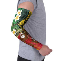 Vanuatu Christmas Arm Sleeves Ni-Van Santa Retro Style - Polynesian Pride
