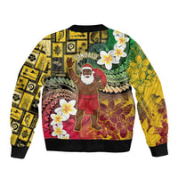 Vanuatu Christmas Bomber Jacket Ni-Van Santa Retro Style - Polynesian Pride
