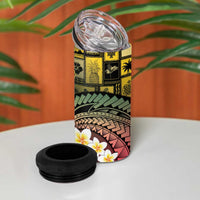 Vanuatu Christmas 4 in 1 Can Cooler Tumbler Ni-Van Santa Retro Style - Polynesian Pride