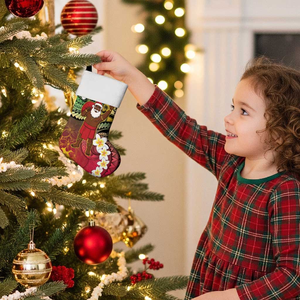 Vanuatu Christmas Stocking Ni-Van Santa Retro Style - Polynesian Pride