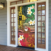 Vanuatu Christmas Door Cover Ni-Van Santa Retro Style - Polynesian Pride