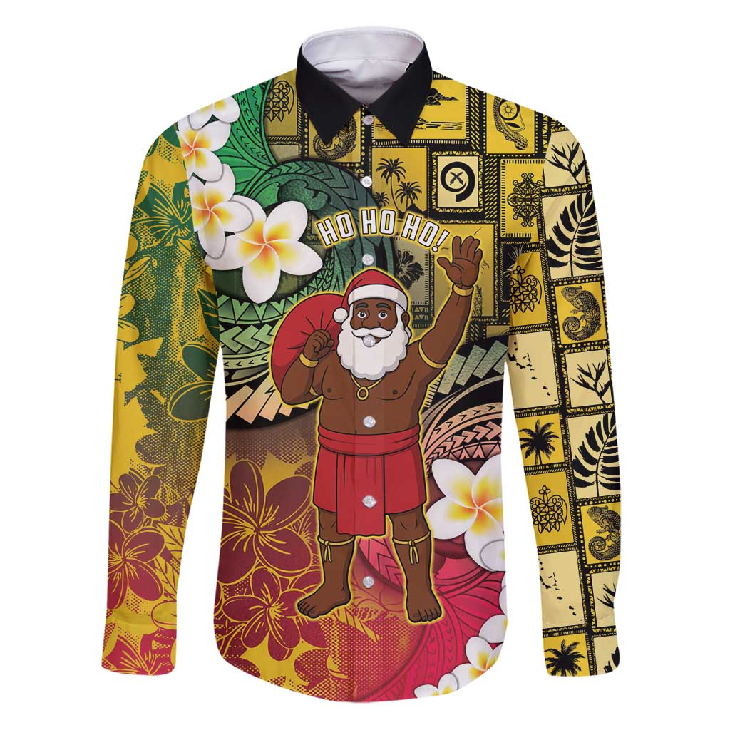 Vanuatu Christmas Family Matching Puletasi and Hawaiian Shirt Ni-Van Santa Retro Style - Polynesian Pride
