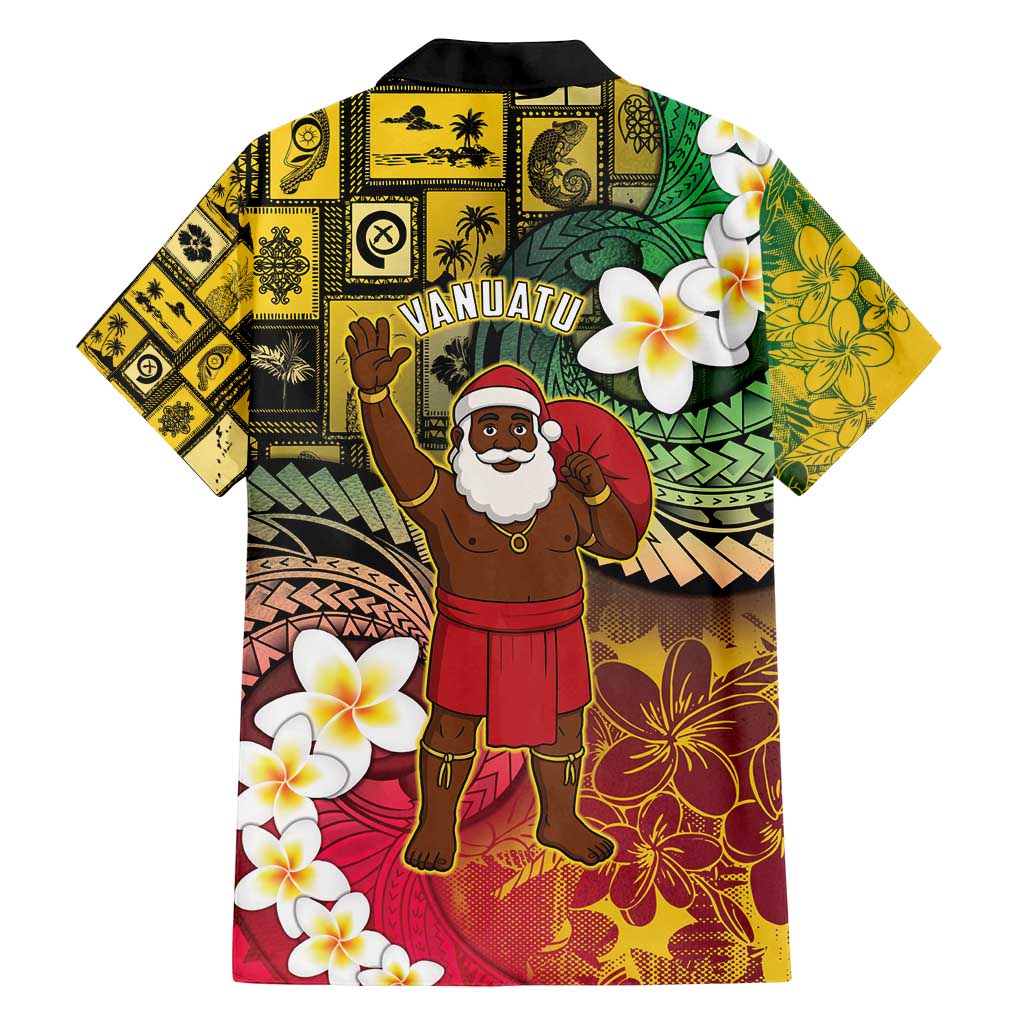 Vanuatu Christmas Family Matching Summer Maxi Dress and Hawaiian Shirt Ni-Van Santa Retro Style - Polynesian Pride