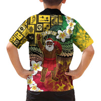 Vanuatu Christmas Hawaiian Shirt Ni-Van Santa Retro Style - Polynesian Pride