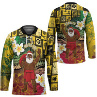 Vanuatu Christmas Hockey Jersey Ni-Van Santa Retro Style - Polynesian Pride