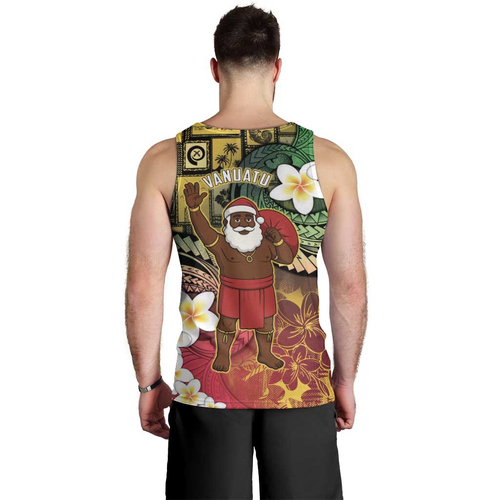 Vanuatu Christmas Men Tank Top Ni-Van Santa Retro Style - Polynesian Pride