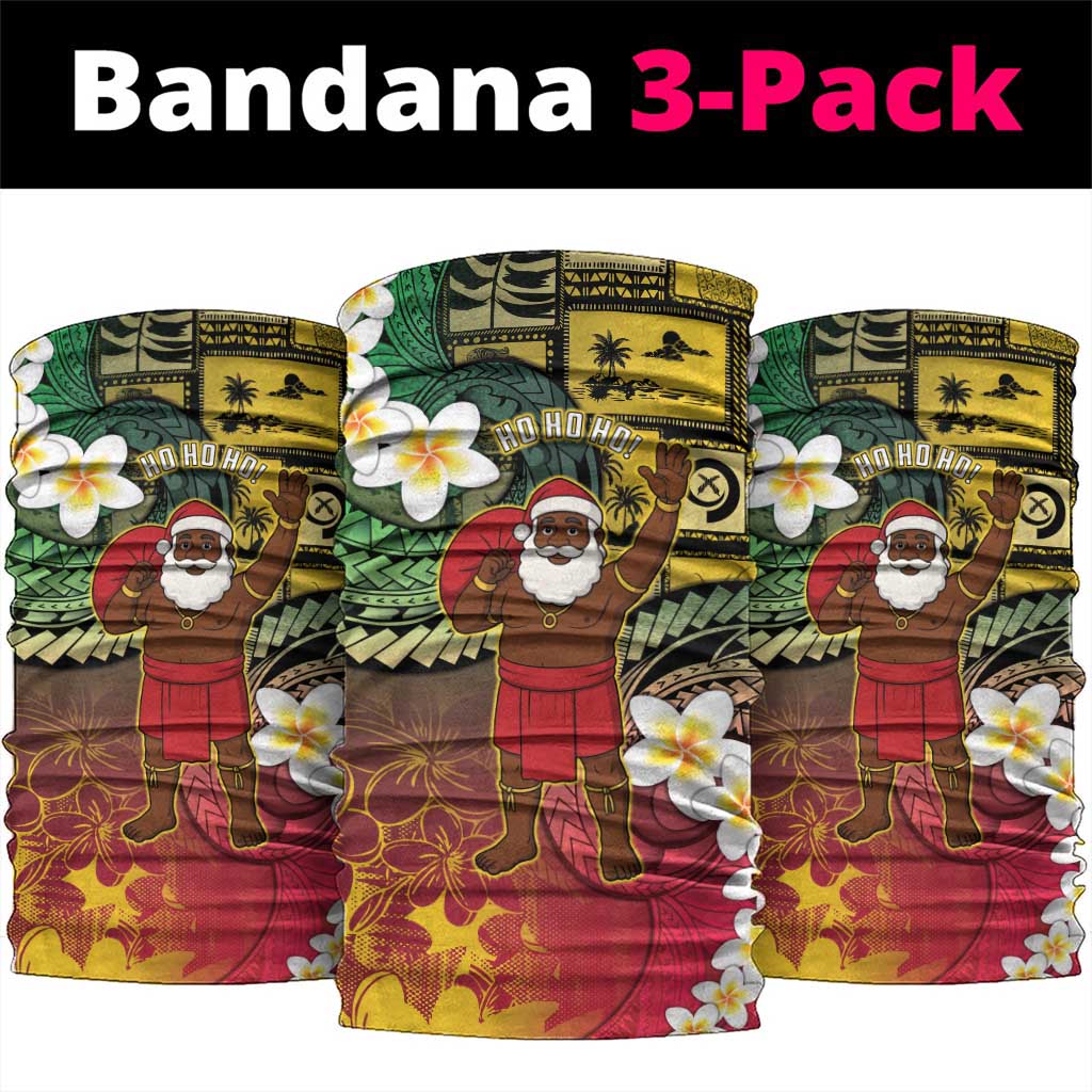 Vanuatu Christmas Neck Gaiter Ni-Van Santa Retro Style - Polynesian Pride