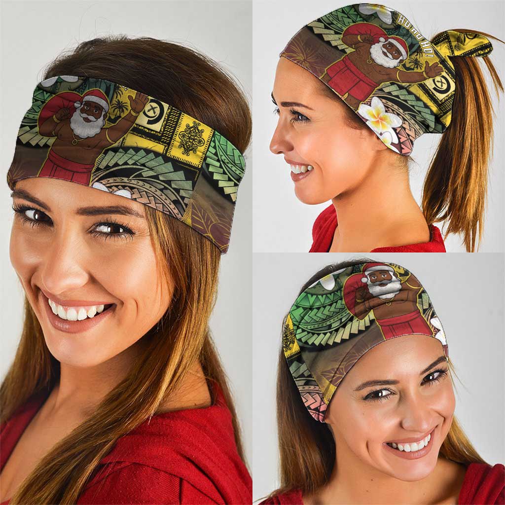 Vanuatu Christmas Neck Gaiter Ni-Van Santa Retro Style - Polynesian Pride