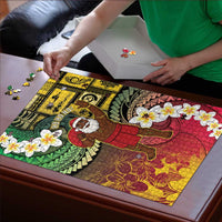 Vanuatu Christmas Puzzle Ni-Van Santa Retro Style - Polynesian Pride