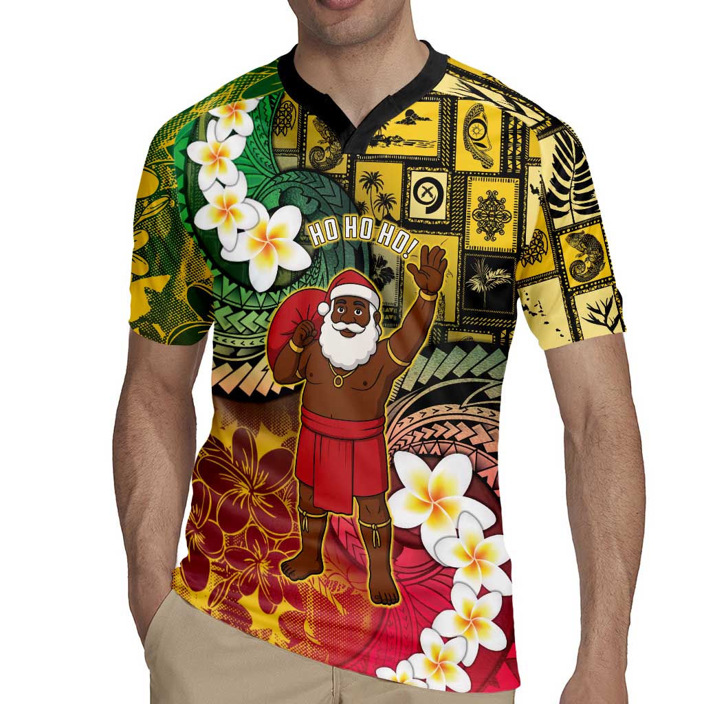 Vanuatu Christmas Rugby Jersey Ni-Van Santa Retro Style - Polynesian Pride