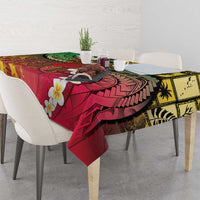Vanuatu Christmas Tablecloth Ni-Van Santa Retro Style - Polynesian Pride