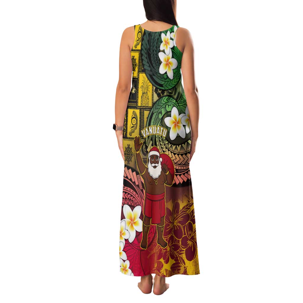 Vanuatu Christmas Tank Maxi Dress Ni-Van Santa Retro Style - Polynesian Pride