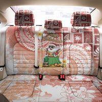 Hawaii Mele Kalikimaka Back Car Seat Cover Hula Santa Retro Style Red - Polynesian Pride