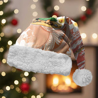 Hawaii Mele Kalikimaka Christmas Santa Hat Hula Santa Retro Style Red - Polynesian Pride