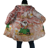 Hawaii Mele Kalikimaka Cloak Hula Santa Retro Style Red - Polynesian Pride