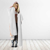 Hawaii Mele Kalikimaka Hooded Blanket Hula Santa Retro Style Red - Polynesian Pride