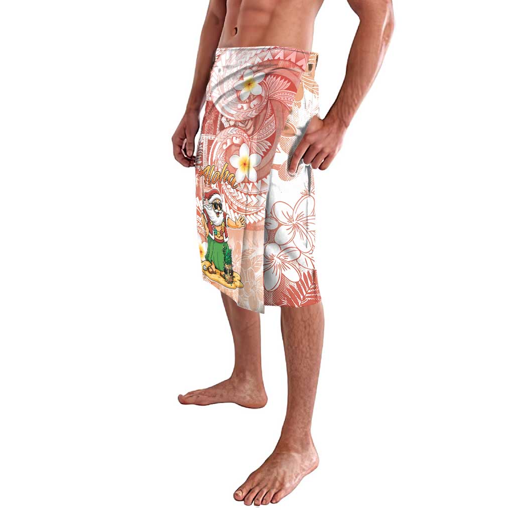 Hawaii Mele Kalikimaka Lavalava Hula Santa Retro Style Red - Polynesian Pride