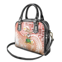 Hawaii Mele Kalikimaka Shoulder Handbag Hula Santa Retro Style Red - Polynesian Pride