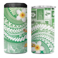 Hawaii Mele Kalikimaka 4 in 1 Can Cooler Tumbler Hula Santa Retro Style Green - Polynesian Pride