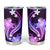 Galaxy Polynesian Pattern With Tropical Flowers Tumbler Cup