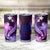 Galaxy Polynesian Pattern With Tropical Flowers Tumbler Cup