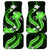 Green Polynesian Pattern With Tropical Flowers Car Mats LT05 Green - Polynesian Pride