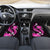 Pink Polynesian Pattern With Tropical Flowers Car Mats LT05 - Polynesian Pride