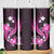 Pink Polynesian Pattern With Tropical Flowers Skinny Tumbler