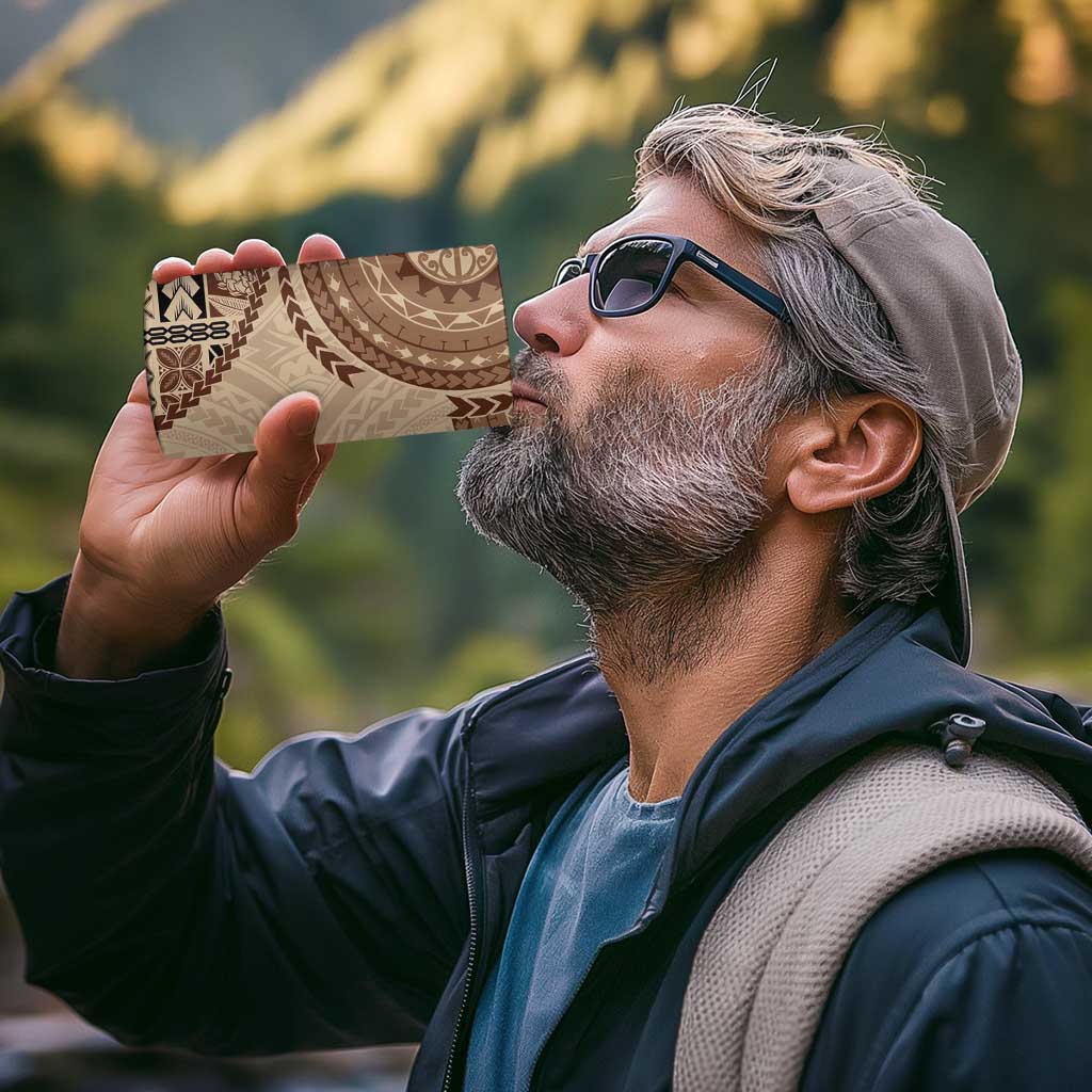 Samoa Siapo Pattern Simple Style 4 in 1 Can Cooler Tumbler