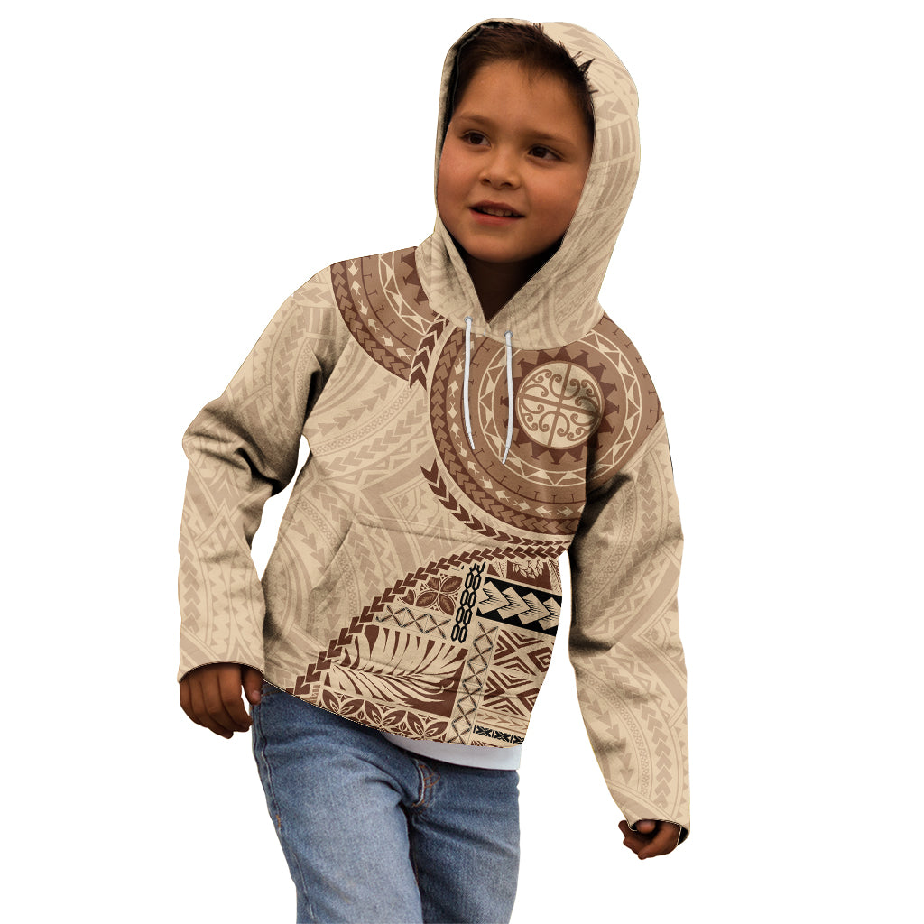 Samoa Siapo Pattern Simple Style Kid Hoodie LT05 - Polynesian Pride
