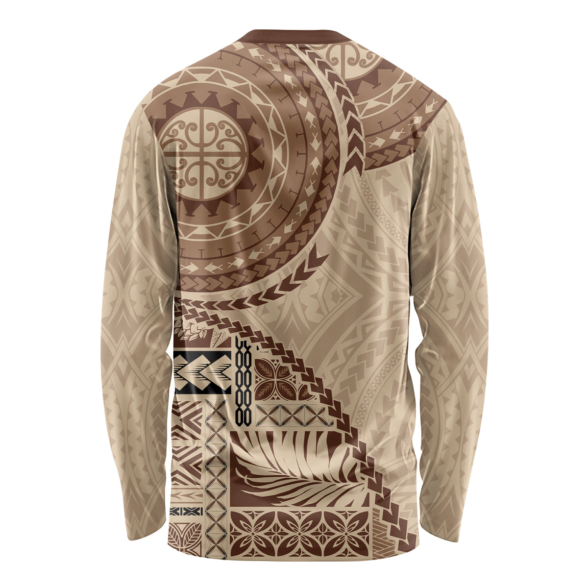Samoa Siapo Pattern Simple Style Long Sleeve Shirt LT05 - Polynesian Pride