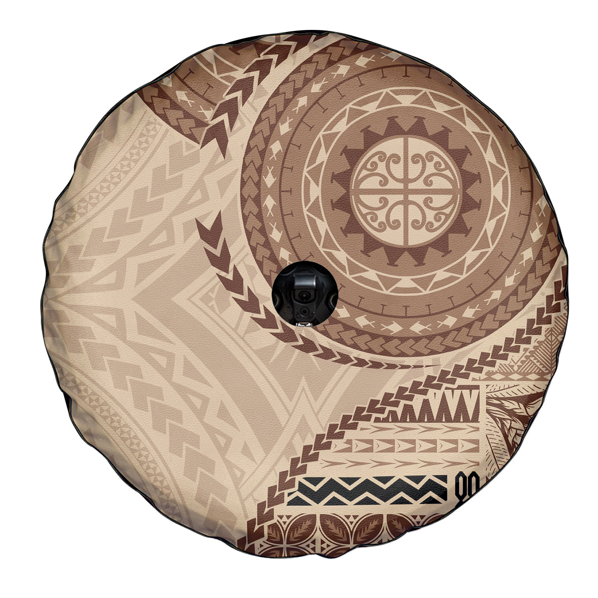 Samoa Siapo Pattern Simple Style Spare Tire Cover LT05 - Polynesian Pride
