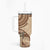 Samoa Siapo Pattern Simple Style Tumbler With Handle