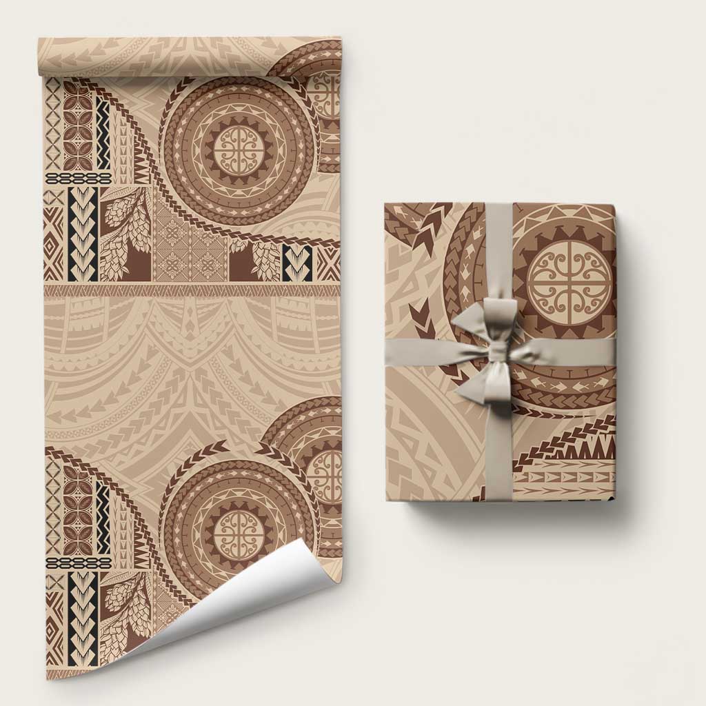 Samoa Siapo Pattern Simple Style Wrapping Paper - Polynesian Pride