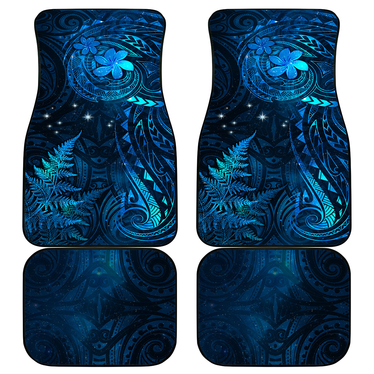 New Zealand Matariki Car Mats Maori New Year LT05 Blue - Polynesian Pride