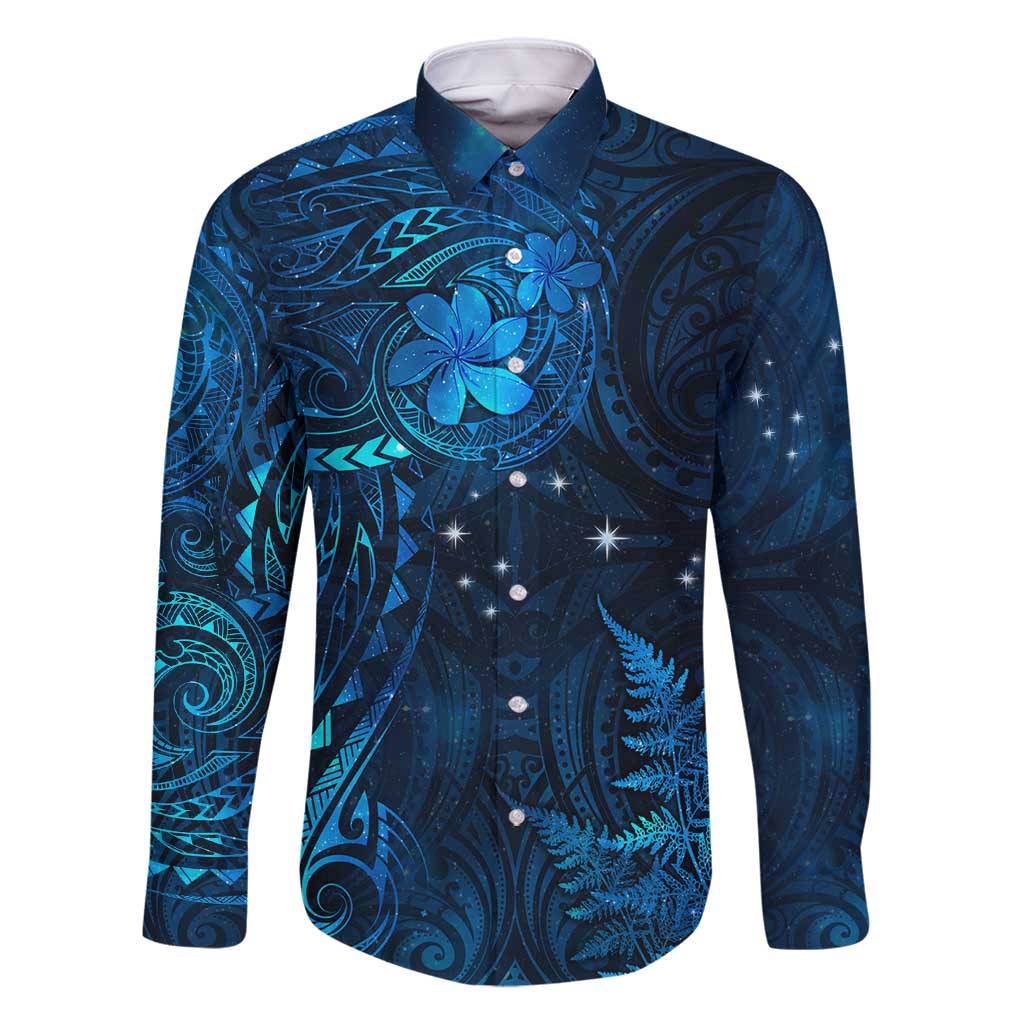 New Zealand Matariki Family Matching Long Sleeve Bodycon Dress and Hawaiian Shirt Maori New Year LT05