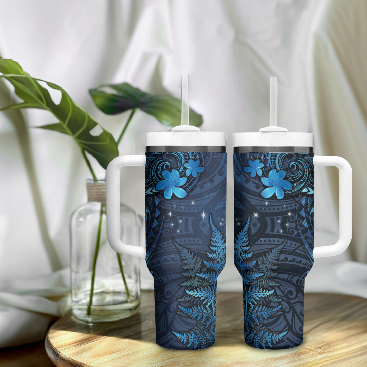 New Zealand Matariki Tumbler With Handle Maori New Year