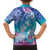 Polynesia Sea Turtle Couple Family Matching Off The Shoulder Long Sleeve Dress and Hawaiian Shirt Love Is Life
