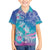 Polynesia Sea Turtle Couple Family Matching Off The Shoulder Long Sleeve Dress and Hawaiian Shirt Love Is Life