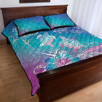 Polynesia Sea Turtle Couple Quilt Bed Set Love Is Life