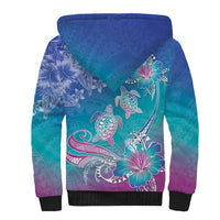 Polynesia Sea Turtle Couple Sherpa Hoodie Love Is Life