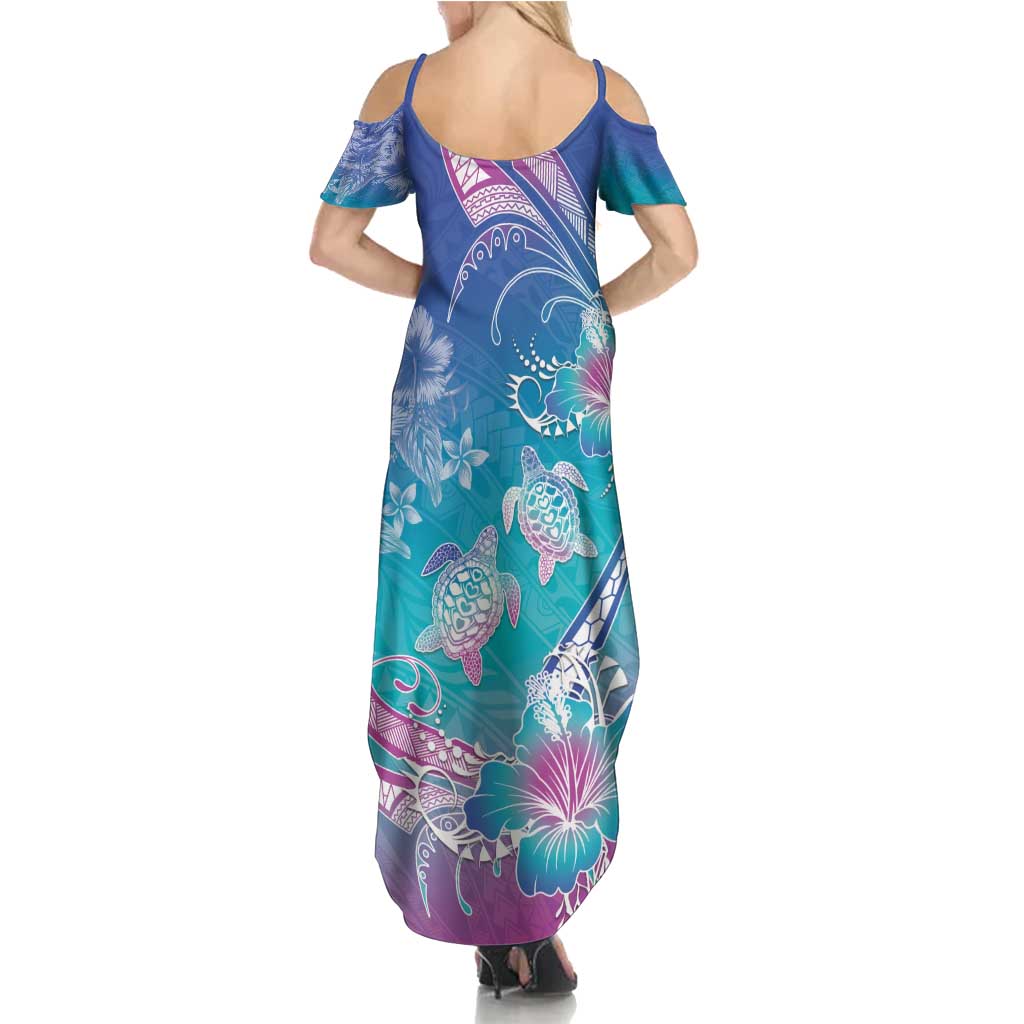 Polynesia Sea Turtle Couple Summer Maxi Dress Love Is Life