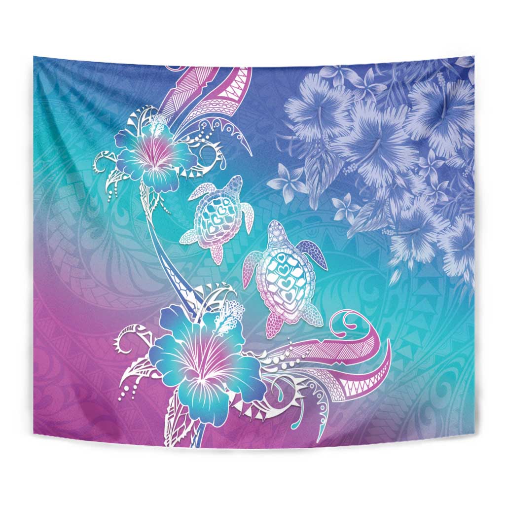 Polynesia Sea Turtle Couple Tapestry Love Is Life