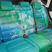 Polynesia Sea Turtle Couple Back Car Seat Cover I Am Turtley In Love With You